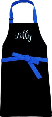 Personalized Men Apron Black, Cooking Baking Gift For Dad, Kids, Teens & Adult