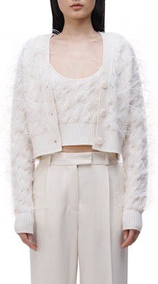 Simkhai Andres Wool & Cashmere Crop Cardigan