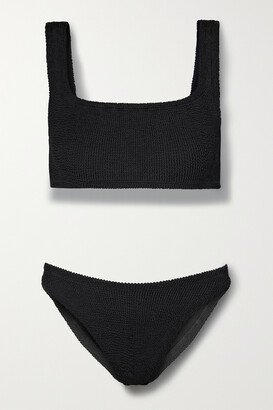 Net Sustain Xandra Seersucker Bikini - Black