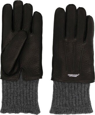 Leather And Wool Gloves