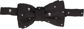 Skull Clip-On Bow Tie