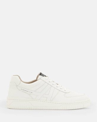 Vix Leather Low Top Trainers - White/white