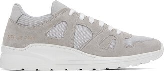 Gray & White Track 80 Sneakers