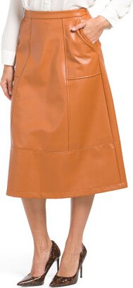 Faux Leather Skirt for Women