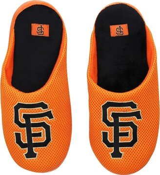 Men's Foco San Francisco Giants Big Logo Colorblock Mesh Slippers