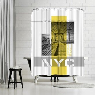71 x 74 Shower Curtain, Brooklyn Bridge by Melanie Viola