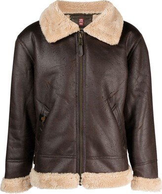 B3 FL faux-leather jacket