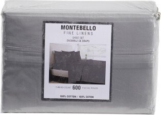 TJMAXX 600Tc Charcoal Cotton Sheet Set