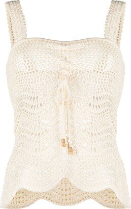 Neutral Devi Cotton Knitted Top