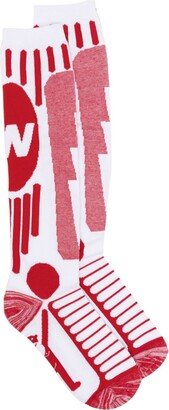 W cotton-blend socks