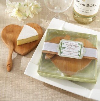 Tastefully Yours Heart Shaped Bamboo Cheese Board, (Set of 2) | 22126NA