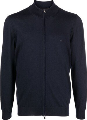 Zip-Up Virgin-Wool Sweater