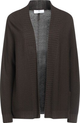 ANNA SERAVALLI Cardigan Dark Brown