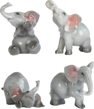 4-pc Lovely Elephant in Different Poses 3