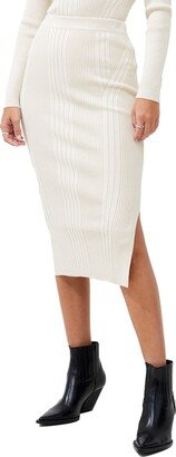 Mari Rib Stitch Midi Sweater Skirt