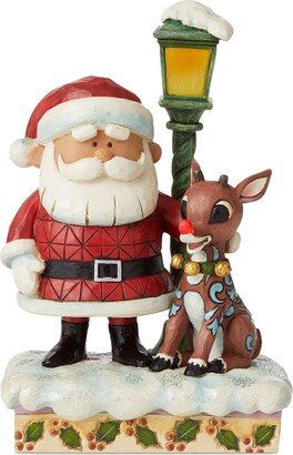 Jim Shore Rudolph, Santa & Lamp Post Figurine