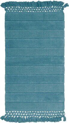 Safira Fringe 20 x 34 Cotton Bath Rug