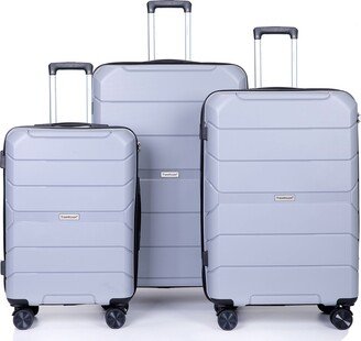 EDWINRAY Spinner Luggage Sets of 3 with TSA Lock, Expandable Hardshell Carry on Luggage Lightweight Suitcase Travel Set 20