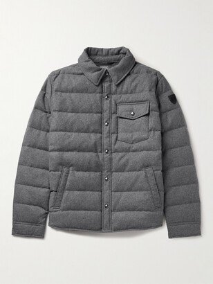 Beckt Quilted Recycled Wool-Blend Down Jacket
