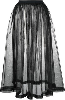 Parlor Pleated Midi Skirt