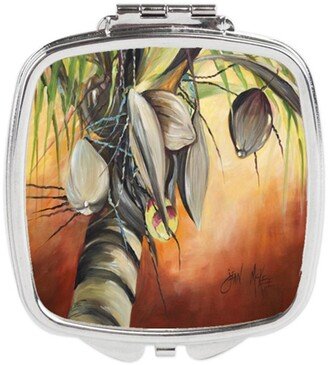 JMK1280SCM Orange Coconut Tree Compact Mirror