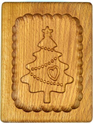 Gingerbread Mold Pattern Carved. Pattern # 12. Wooden Cookie Cutter. Baking Springerle Stamp