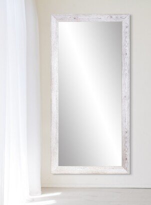 BrandtWorks White Washed Farmhouse Accent Mirror - White Washed