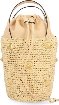 Garavani Roman Stud Drawstring Bucket Bag