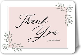 Wedding Thank You Cards: Enchanted Occasion Thank You Card, Beige, 5X7, Matte, Folded Smooth Cardstock, Rounded