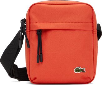 Orange Zip Crossover Messenger Bag