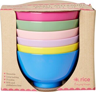 Rice by Rice Set of 6 Assorted Melamine Bowls