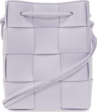 ‘Cassette Small’ Bucket Shoulder Bag - Purple