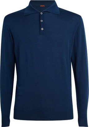 Long-Sleeve Polo Shirt-AC