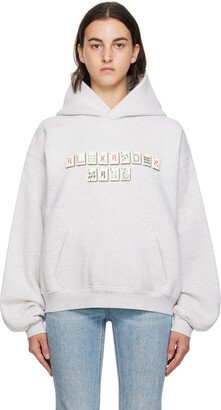 Gray Mahjong Hoodie