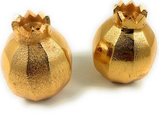 Vibhsa Pomegranate Salt and Pepper Shakers (Golden)