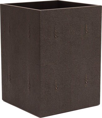 Posh Trading Company Chelsea Waste Basket - Shagreen Chocolate