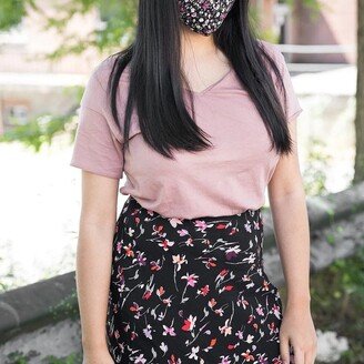 Saachi Style Adjustable Floral Face Mask with Two PM2.5 Filters