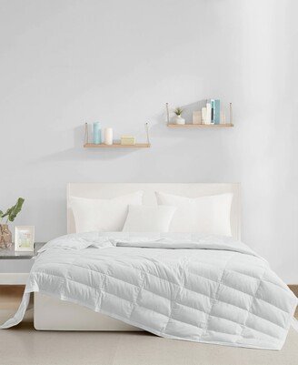 Lightweight Lyocell Luxury Box Quilted White Down Blanket, King