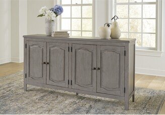 Charina Antique Gray Accent Cabinet - 68W x 16D x 36H