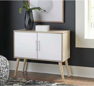 Orinfield Natural/White Accent Cabinet - 32W x 14D x 28H