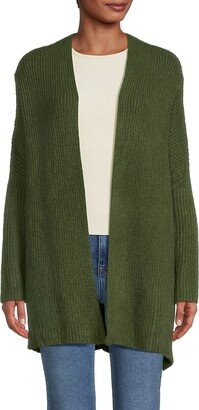 Renee C. Dropped Shoulder Open Front Cardigan-AA