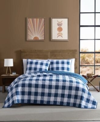 Closeout Flagstaff Check Quilt Set Collection