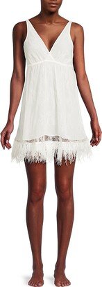 Lace Fringe Trim Chemise