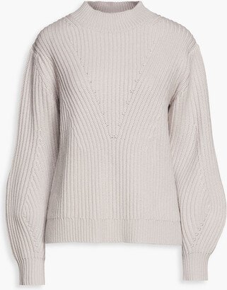 Ribbed wool and cashmere-blend sweater-AA