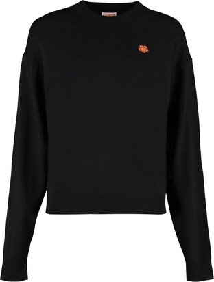 Crew-neck Wool Sweater-AA