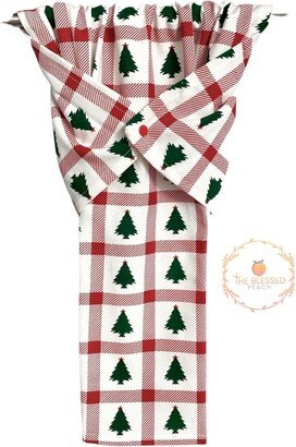 Christmas Tea Towel, Stay Put Oven/Stove Handle Dish Drying Holiday Hand Red & Green Kitchen Towel