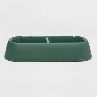 Standard Polypro Double Dinner Dog Bowl - Green - Boots & Barkley™