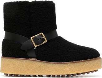 Platform Shearling Boots