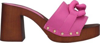 Mules & Clogs Fuchsia-AC