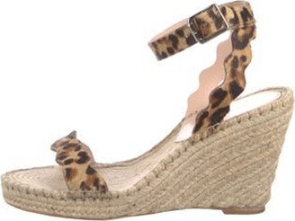 Ponyhair Animal Print Espadrilles